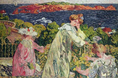 Drei Frauen auf dem Balkon von Louis Valtat