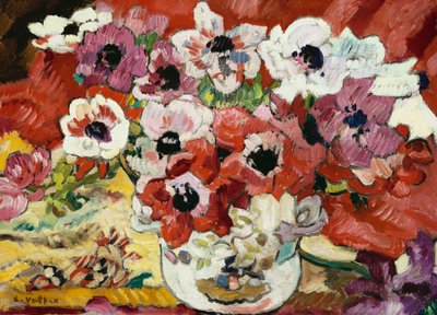 Vase mit Anemonen von Louis Valtat