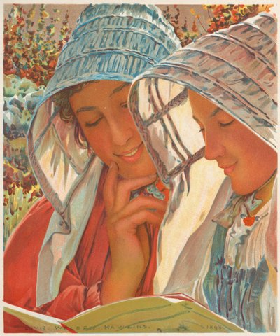 LEstampe Moderne: Liseuses von Louis Welden Hawkins