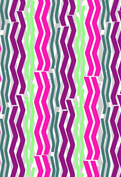 Zickzack-Streifen, 2014, Digitale Medien von Louisa Hereford