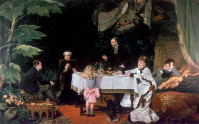 Das Mittagessen im Wintergarten, 1877 von Louise Abbéma