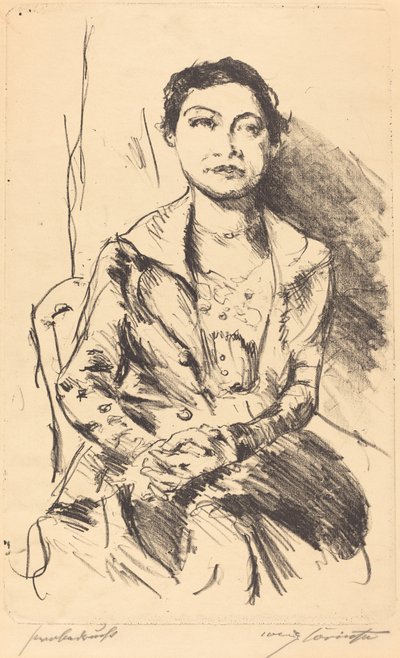 Anneliese Halbe, 1918 von Lovis Corinth