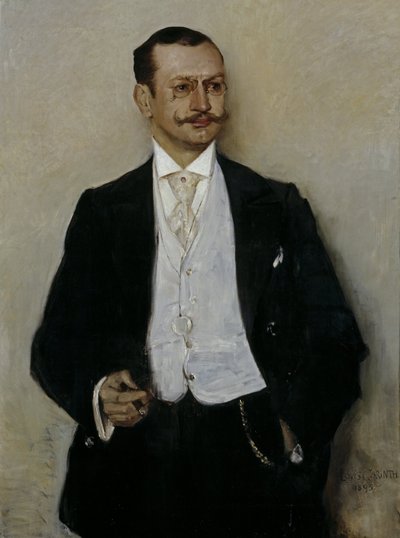Der Maler Carl Strathmann von Lovis Corinth