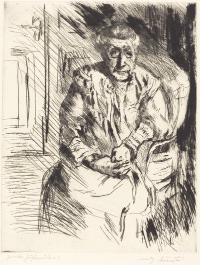 Meine Schwiegermutter von Lovis Corinth