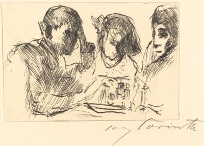 Schachspieler, 1918 von Lovis Corinth