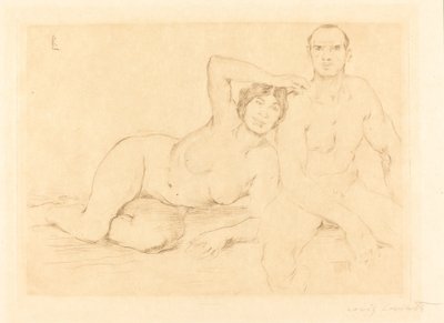 Zwei Menschen von Lovis Corinth