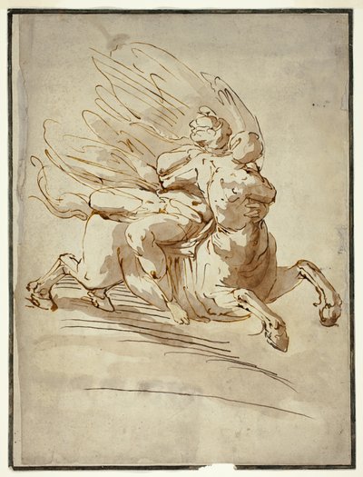 Raub der Deianira von Luca Cambiaso