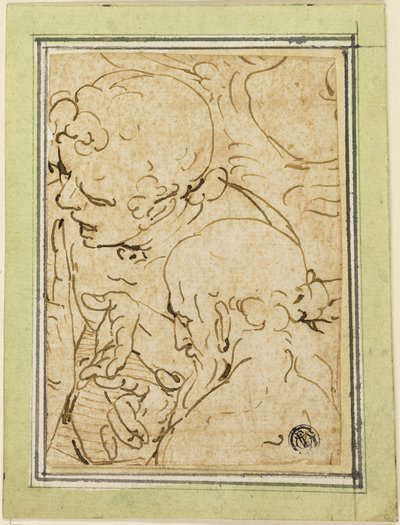 Zwei Evangelisten im Gespräch von Luca Cambiaso