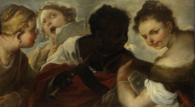 Vier Frauen machen Musik von Luca Giordano