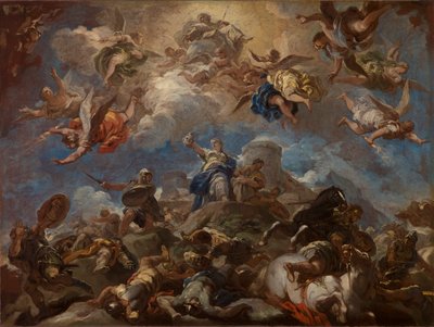 Judith zeigt den Kopf des Holofernes von Luca Giordano