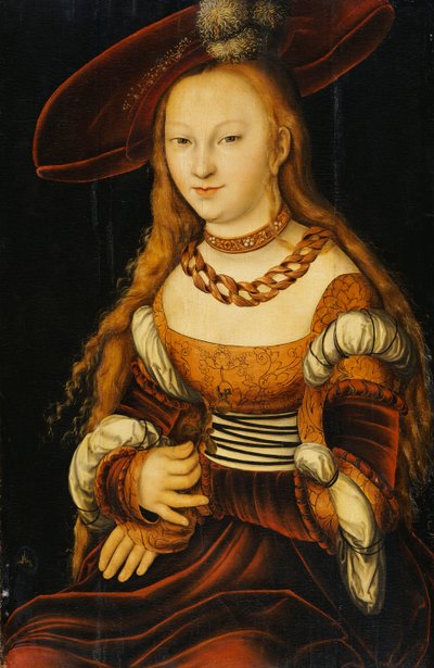 Porträt einer jungen Dame, ca. 1350 von Lucas Cranach