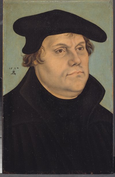 Porträt von Martin Luther von Lucas Cranach d.Æ.