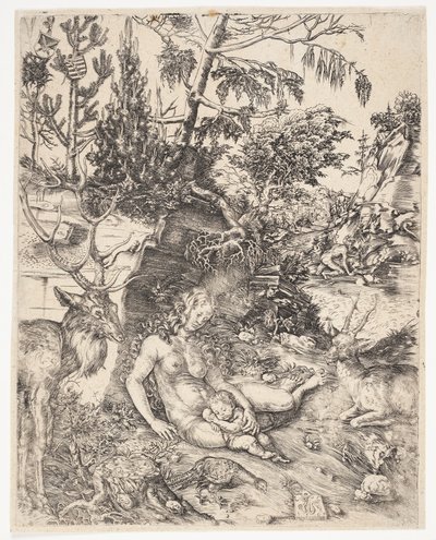 Die Buße des Heiligen Johannes Chrysostomus von Lucas Cranach d.Æ.
