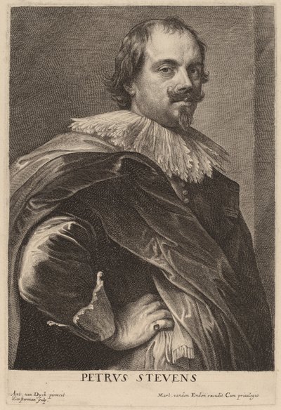 Petrus Stevens von Lucas Emil Vorsterman after Sir Anthony van Dyck