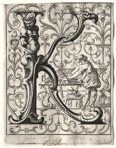 Neues ABC-Büchlein: K, 1627 von Lucas Kilian