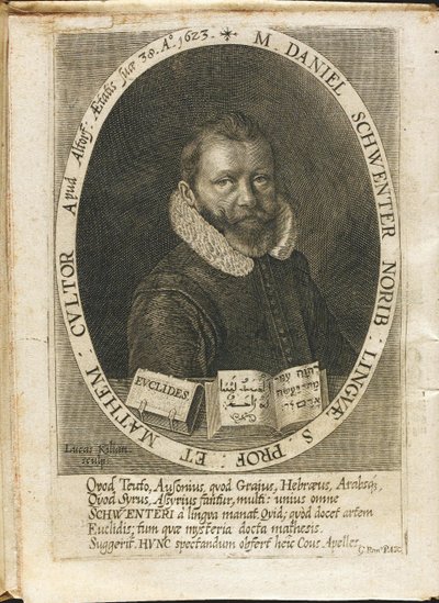 Porträt von Daniel Schwenter 1585-1636 von Lucas Kilian