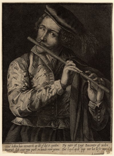 Der Flötenspieler von Lucas Vorsterman the Elder