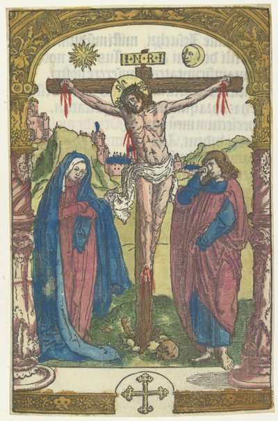 Christus am Kreuz von Lucas van Leyden (attributed to)