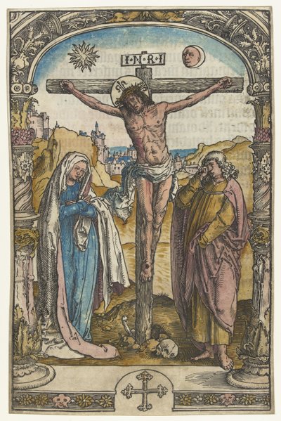 Christus am Kreuz von Lucas van Leyden (attributed to)