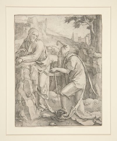 Versuchung Christi von Lucas van Leyden