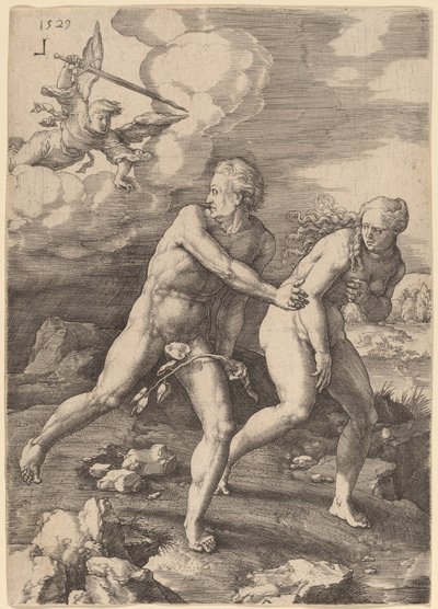 Die Vertreibung aus dem Paradies von Lucas van Leyden