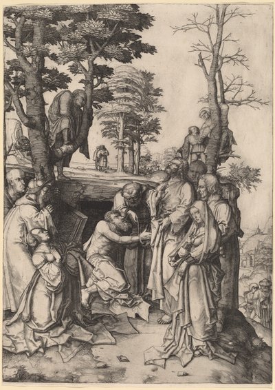 Die Auferweckung des Lazarus von Lucas van Leyden