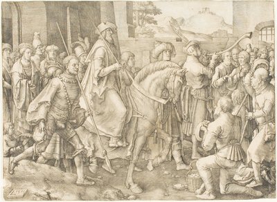 Der Triumph von Mordechai von Lucas van Leyden