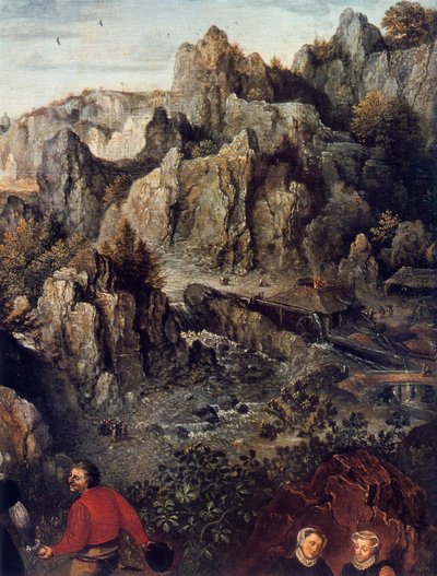 Das Landfest, (Detail), 1576 von Lucas van Valckenborch