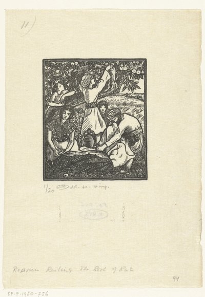Ruhende Ährenleser von Lucien Pissarro