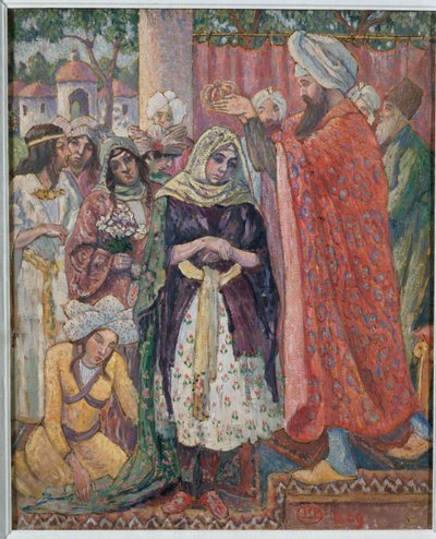 Die Krönung der Esther von Lucien Pissarro
