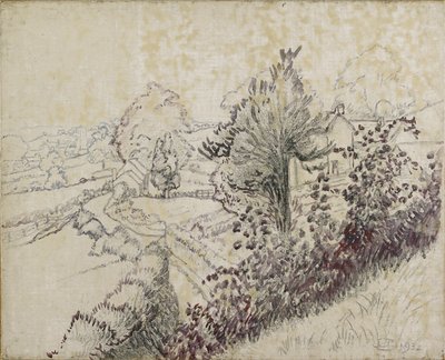 Ansicht von Leintwardine, 1932 von Lucien Pissarro