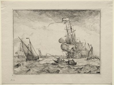 Schiffe unter vollen Segeln von Ludolf Backhuysen