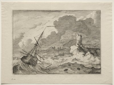 Sturm auf See von Ludolf Backhuysen
