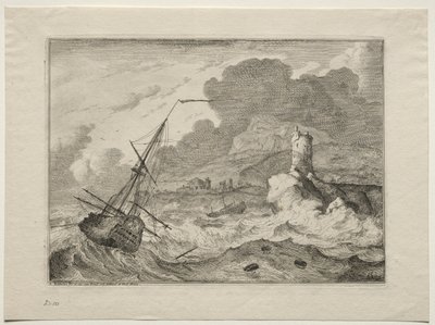Sturm auf See, 1701 von Ludolf Backhuysen