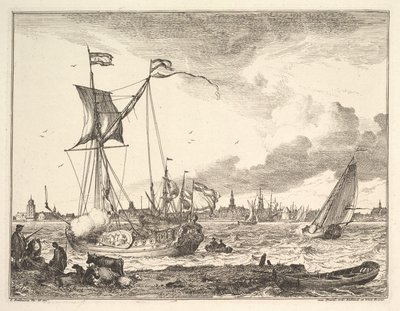 Hafenszene von Ludolf Backhuysen I