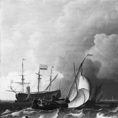 Stürmische See von Ludolf Bakhuysen