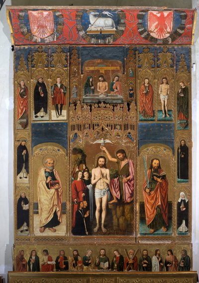 Polyptychon der Taufe Christi von Ludovico Brea