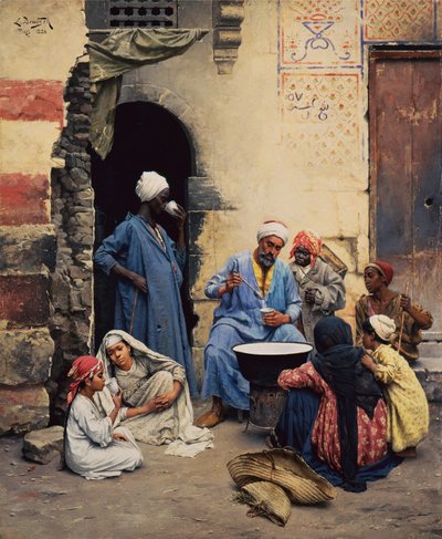 Die Milchverkäuferin, Kairo von Ludwig Deutsch