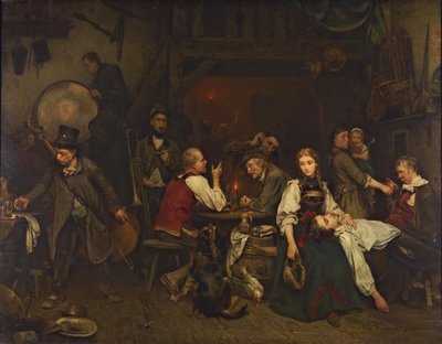 Der Morgen nach dem Fest von Ludwig Knaus