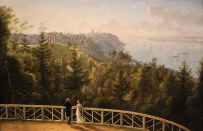 Blick vom Baurs Park auf Hamburg von Ludwig Philipp Strack