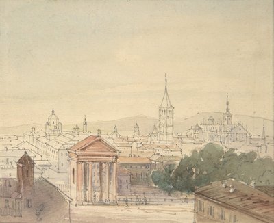 Ansicht von Mailand, 1820-84 von Ludwig Richter