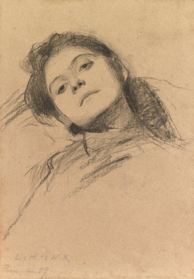 Studie eines Mädchens von Ludwig von Hofmann