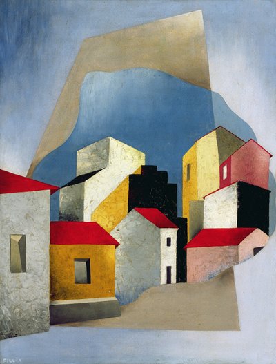 Häuser in Lerici, 1932-33 von Luigi Colombo Fillia