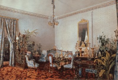 Salon von Varvara Obreskoff, 1848 von Luigi Premazzi