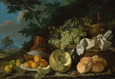 Die Nachmittagsmahlzeit La Merienda, ca. 1772 von Luis Egidio Melendez