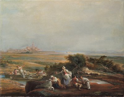Ansicht von Fuenterrabía (Fragment) von Luis Paret y Alcazar
