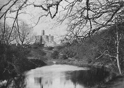 Schloss Warkworth, um 1896 von M. Aunty