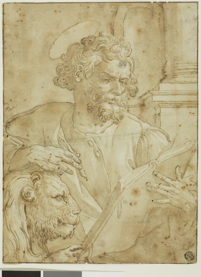 Heiliger Markus der Evangelist von Maarten de Vos