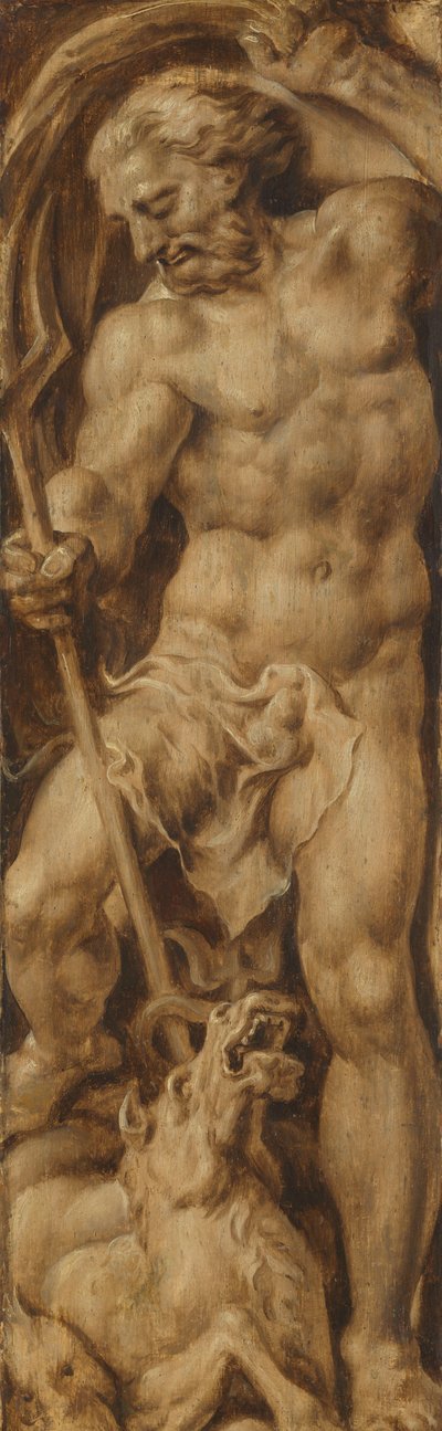 Neptun sticht ein Seepferdchen von Maarten van Heemskerck