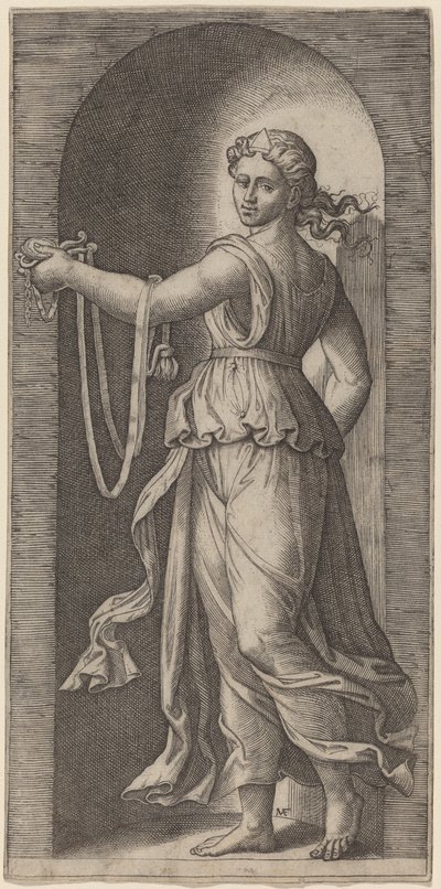 Mäßigkeit von Marcantonio Raimondi after Raphael